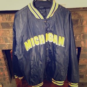 Steve & Barry's Michigan Wolverine Bomber Jacket L